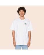 Greys&Blues Pima Oversized Round neck T-Shirt-White